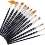 Paint Brush Set (12 pcs, nylon, mixed)