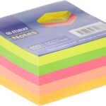 Sticky Notes (76×76mm, 5 colors, 500 sheets)