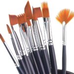 Paint Brush Set (12 pcs, nylon, mixed)