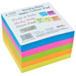 Sticky Notes (76×76mm, 5 colors, 500 sheets)