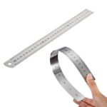 Ruler (stainless steel, 30cm, cork base)